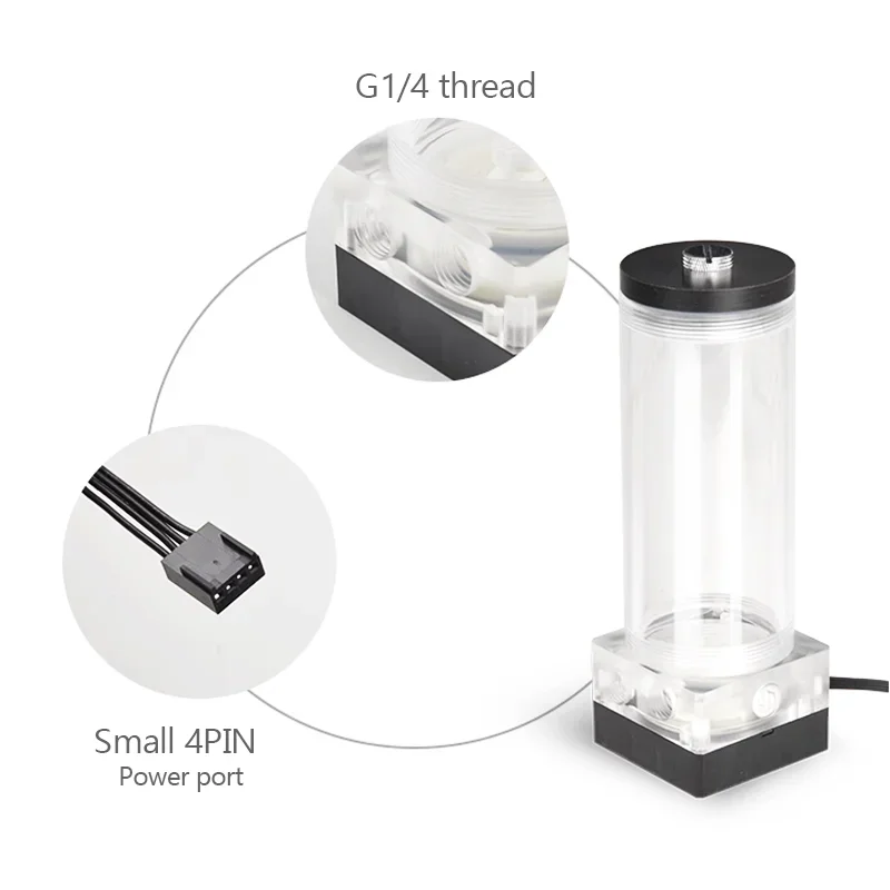 Насос водяного охлаждения OCOCOO для ПК с охлаждающим акриловым резервуаром и