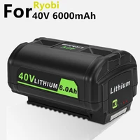 40v lithium replacement battery for ryobi 40v 6 0ah battery ryobi 40 volt collection cordless power tools op4040 op4050a op40601