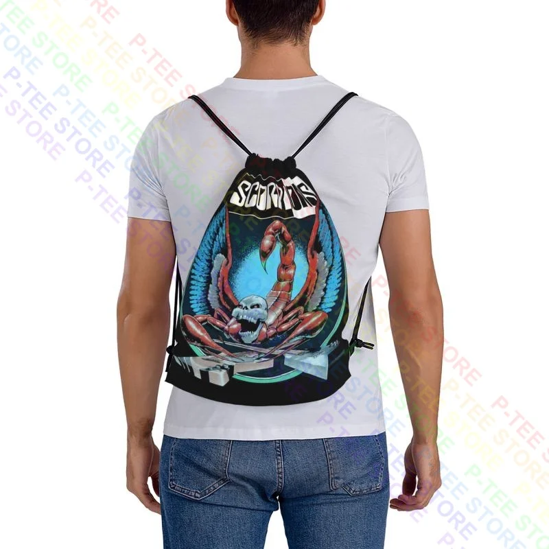 1990 Сумки на шнурке с скорпионами Crazy World Tour 90-91 сумка для спортзала школьная