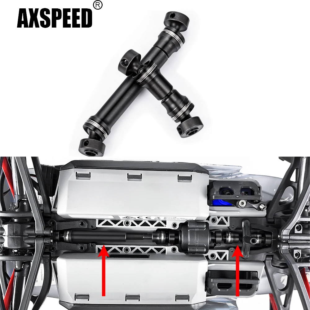 AXSPEED 2 шт. стальной передний задний приводной вал коробки передач для E-Revo саммит VXL
