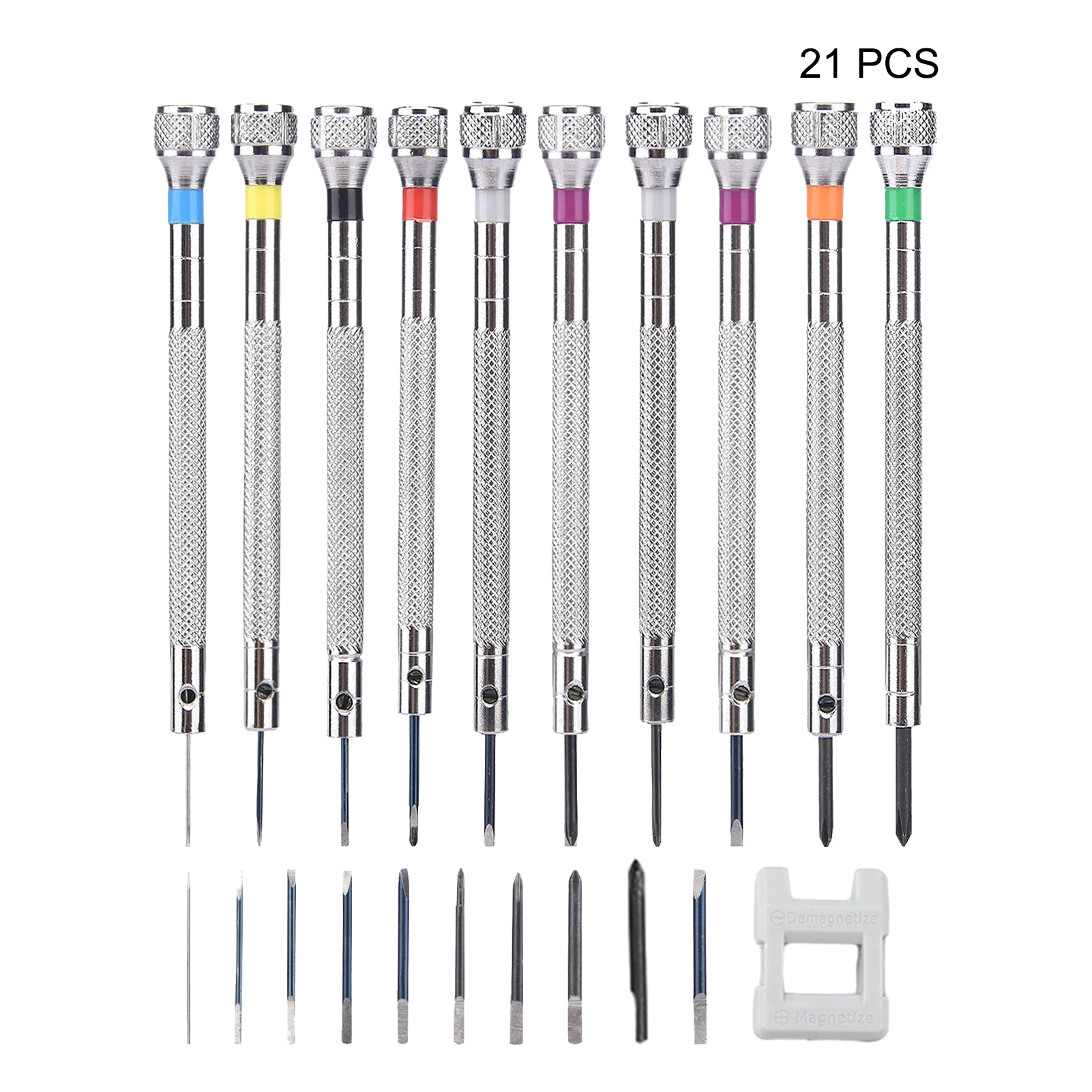 

10 сменных головок 0,6-2,0 мм, легкий с магнитным устройством, портативный профессиональный товар, Набор прецизионных отверток для ювелирных изделий