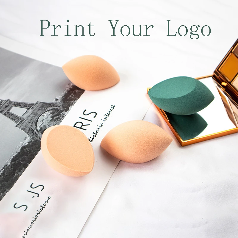 

Красивый Блендер с принтом логотипа оливковая большая вырезанная поверхность не прилипает к порошке студийный макияж художественный макияж оптовая продажа