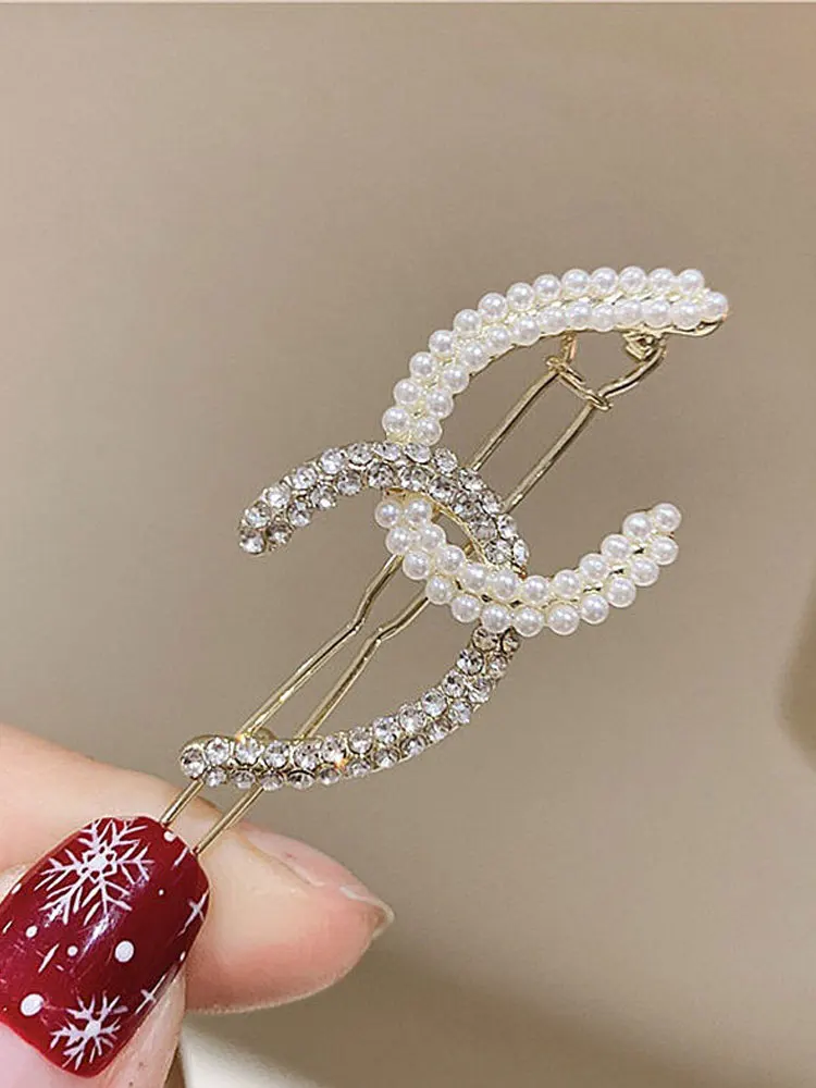 

Элегантная модная женская шпилька для волос, модная шпилька для волос с искусственным жемчугом, украшение, металлические шпильки для волос, Женская милая шпилька для волос, одежда для улицы