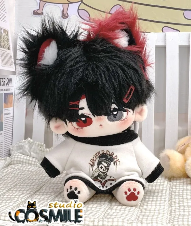 

No attributes Kpop Star Idol Cool Guy Ascetic Beta Shikigami Beast Monster Stuffed Plushie Toy 20cm Plush Doll Body ZS Sa