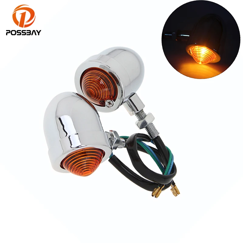 

Universal Motorcycle Turn Signal Lights LED Flasher Indicator Amber Motorbike Blinker Lamp for Harley Cafe Racer Accessories