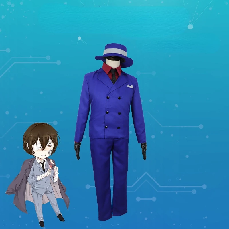 

Аниме «бродячие псы», накахара чуя, костюмы для косплея, рубашка, пальто, брюки, ремень, шляпа, полный комплект для мужчин, для представлений, ...