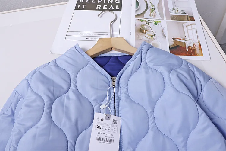 2022 Autumn and Winter New Loose Jacket Cotton Short Jacket Casual Solid Color Zipper Jacket Large Size Women's Cotton Clothing