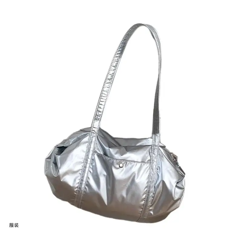 D0UD Сумка через плечо большой емкости на молнии нейлоновая сумка для покупок и