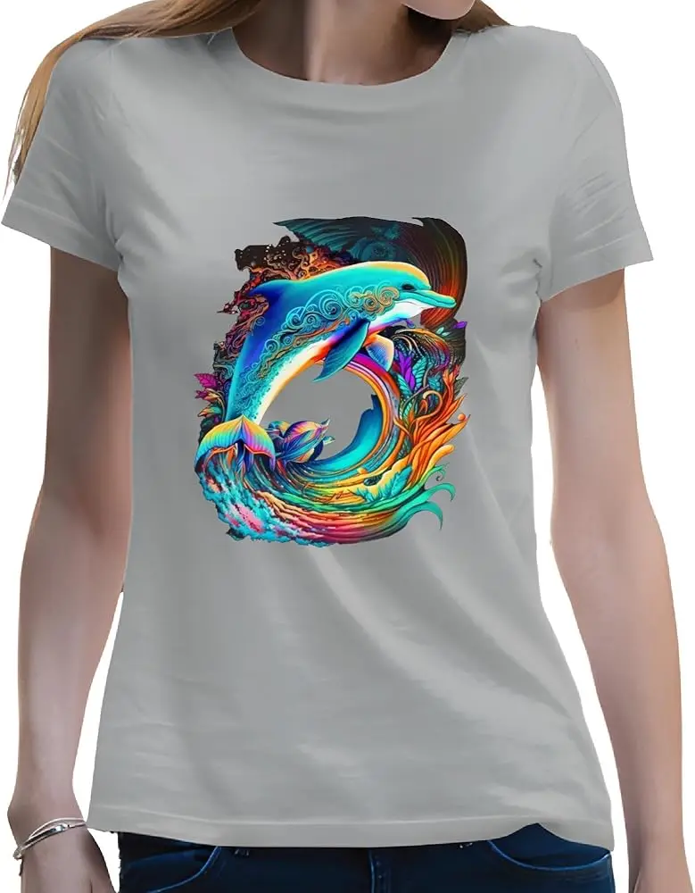 Прочее земное Дельфин в духовном ландшафте красивая оккультная Магия Surreal