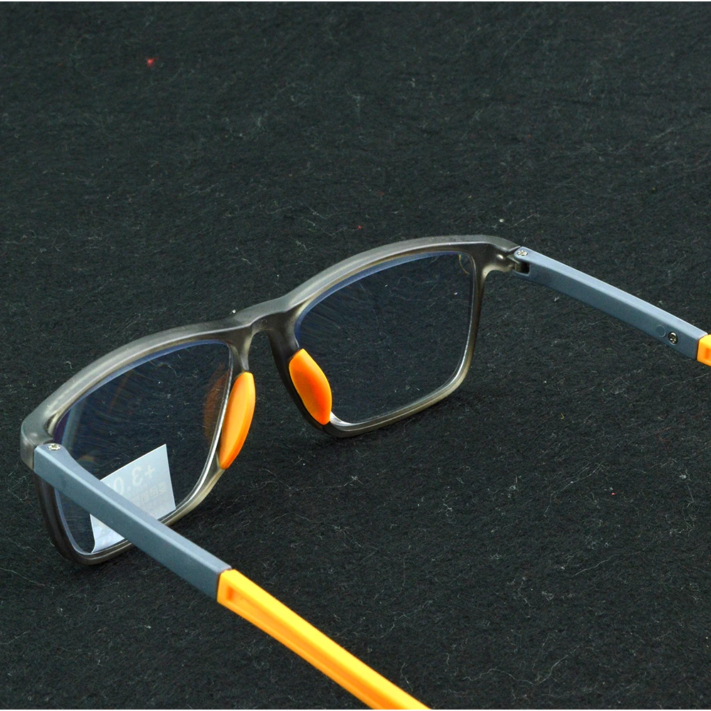 Яркие оранжевые солнечные очки для чтения в спортивном стиле с фотохромными