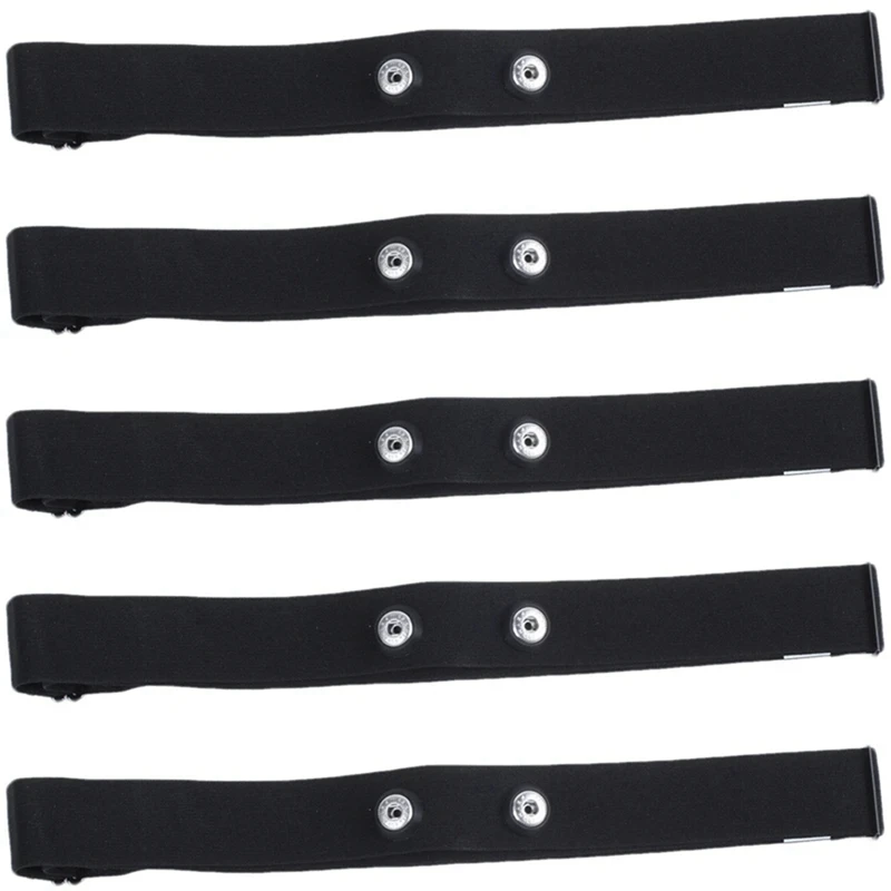 

5 шт. нагрудный ремень черный пластик для Polar Wahoo Garmin для спорта беспроводной пульсометр эластичный мягкий ремешок