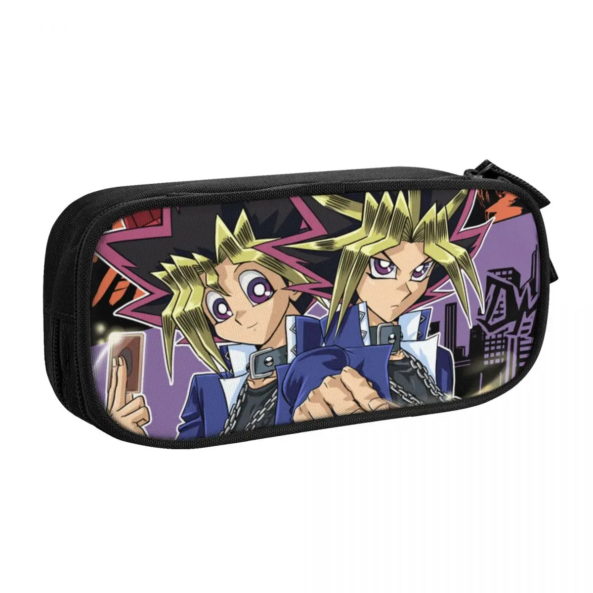 Yu Gi Oh Pen Box Student School Anime Zipper Pen Bag Child Stationery Bag pencase Gift