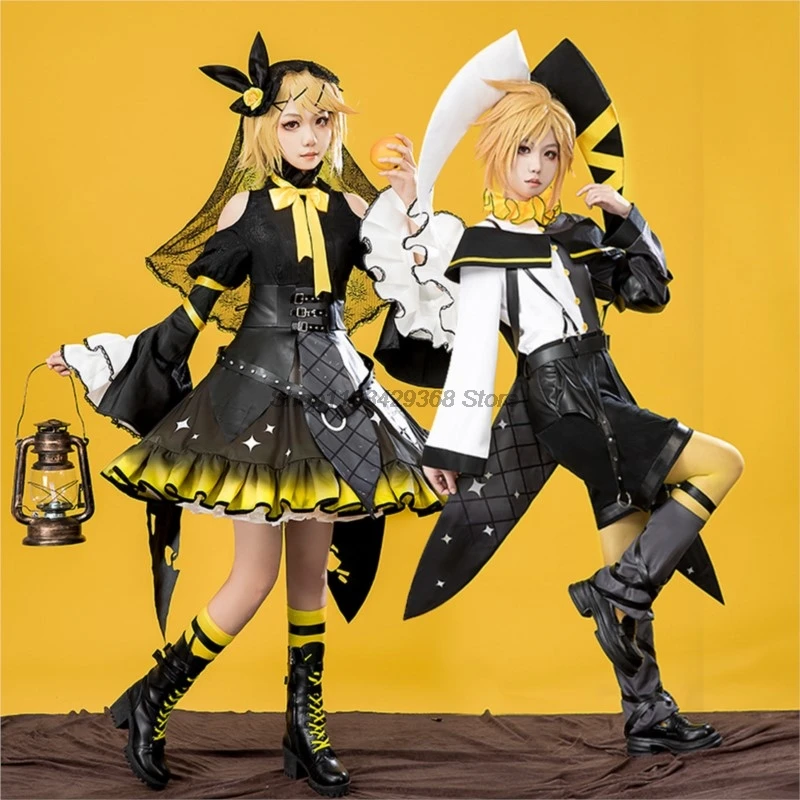 2024 Miku x Rascal Collab Raccoon Rin Len костюм аниме косплей костюмы полная одежда Хэллоуин