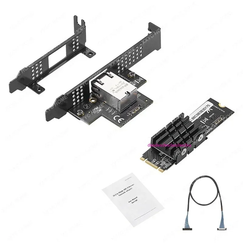 IOCREST 10000M Ethernet-карта AQC107 Чип M.2 для одного порта 10 Gbase Ethernet Gigabit Nic B Key M 10G/2 5G/1000M