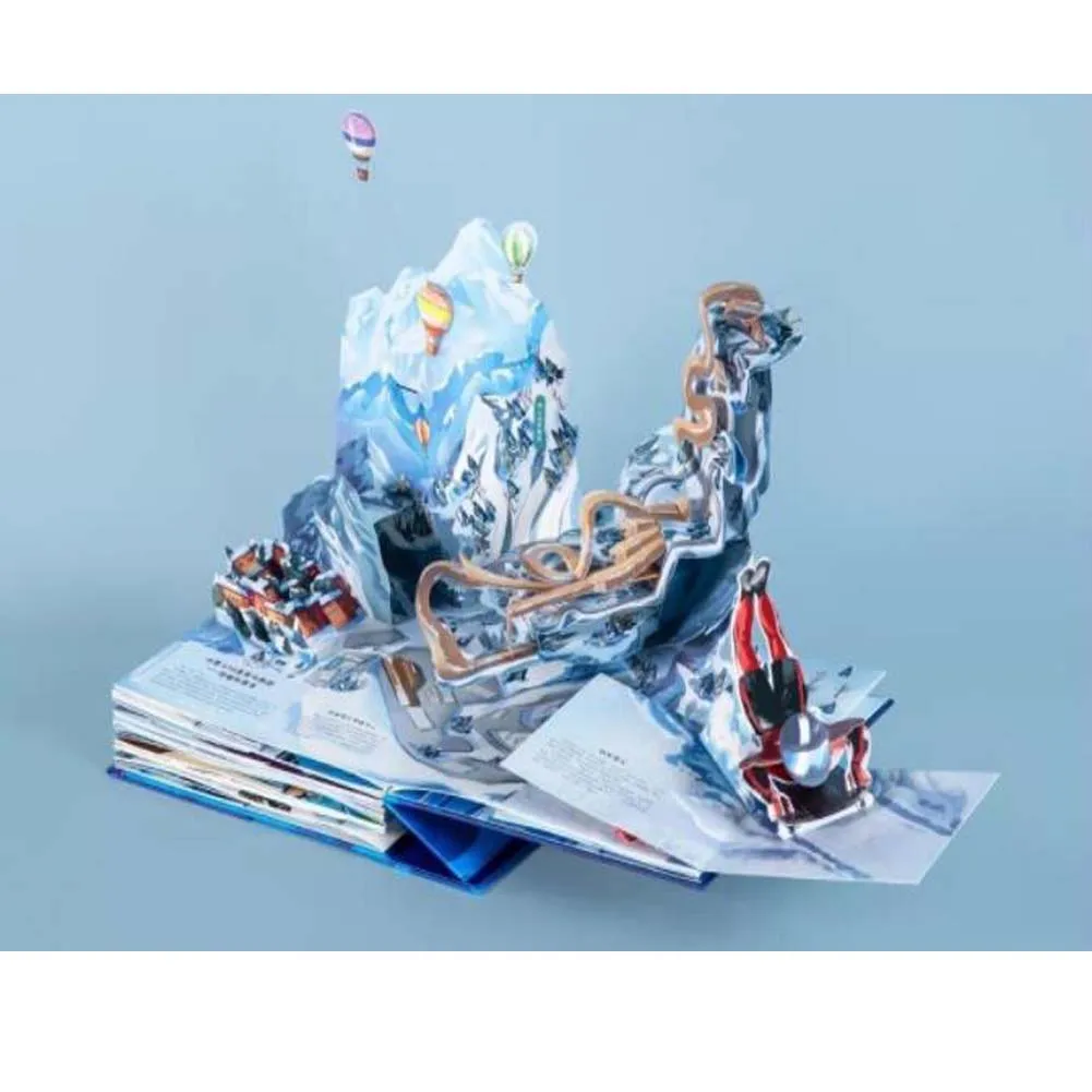 Kup 1 Książka/paczka Chińska Wersja Otwarta Chińska Książka Pop-up Z Lodem I śniegiem 3d