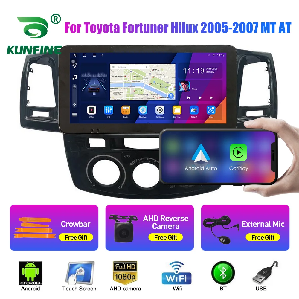 

10.33 Inch Car Radio For Toyota Fortuner 05-07 MT 2Din Android Octa Core Car Stereo GPS Navigation Player QLED Screen Carplay