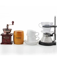 gift set siphon coffee grinder vintage tools hand barista storage coffee filter holder cup porta cialde caffe coffeeware