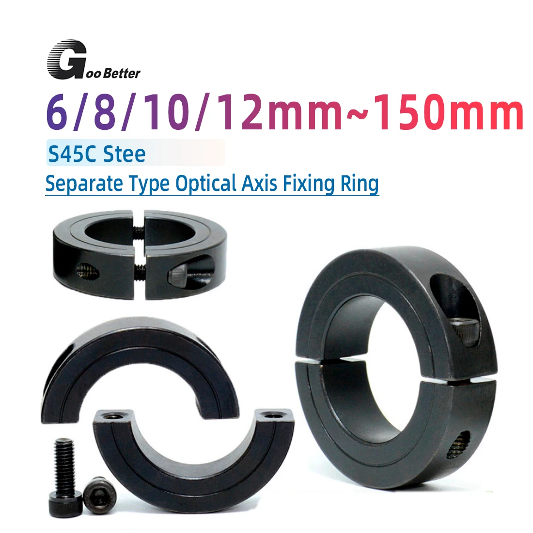 

Стальной зажимной воротник 45 # черный фосфат 32-150 мм