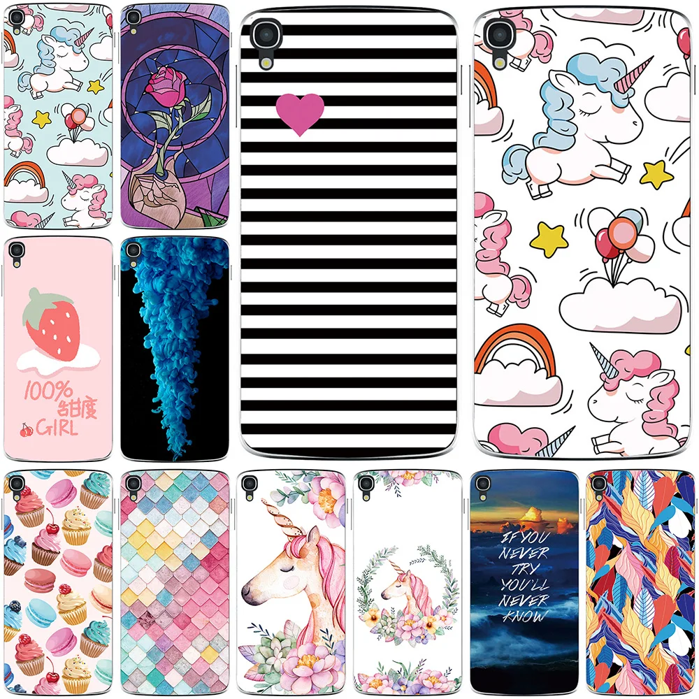 

Phone Case For Alcatel Idol 3 （5.5） 2015 5.5 inch Hard Material Cover Color Luxury Popular Printing Mobile Fashion Bags