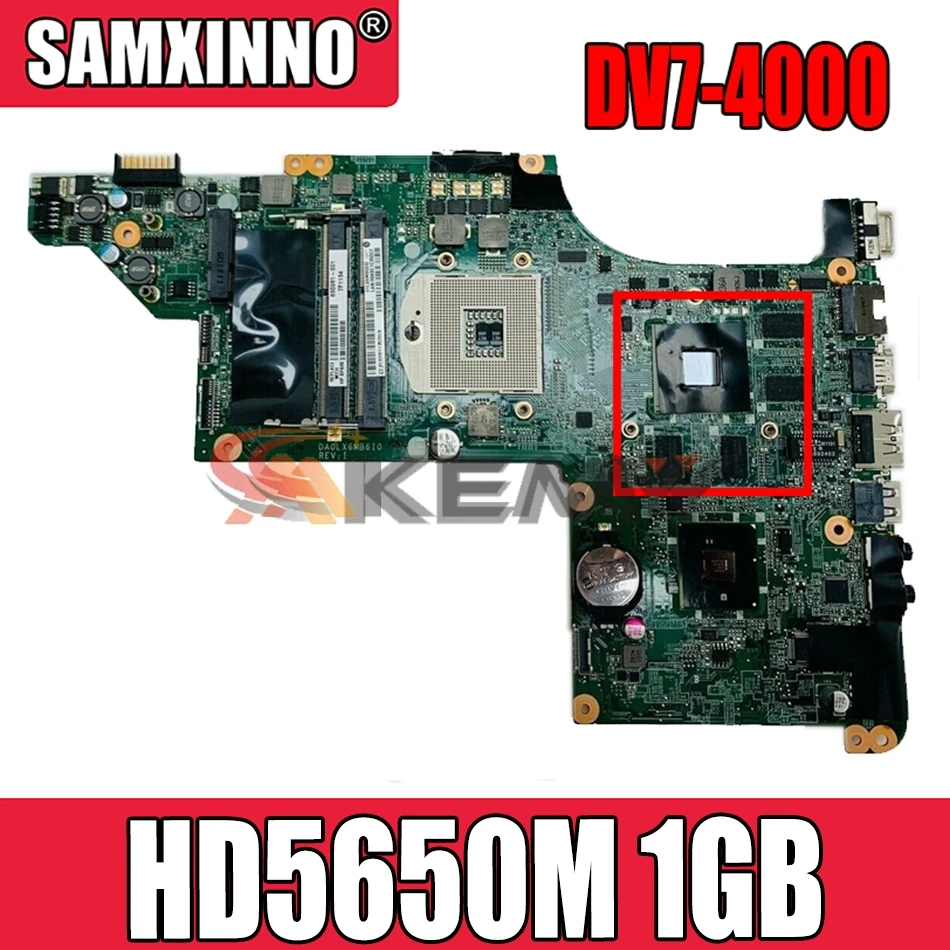 

AKemyFor HP Pavilion DV7 DV7T DV7-4000 605320-001 615307-001 Laptop Motherboard HD5650M 1GB Support I7 Only