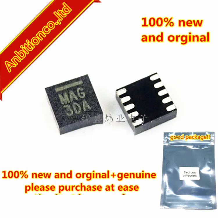 10pcs 100% new and orginal MAG3110FCR1 MAG DFN10  Three-Axis, Digital Magnetometer in stock