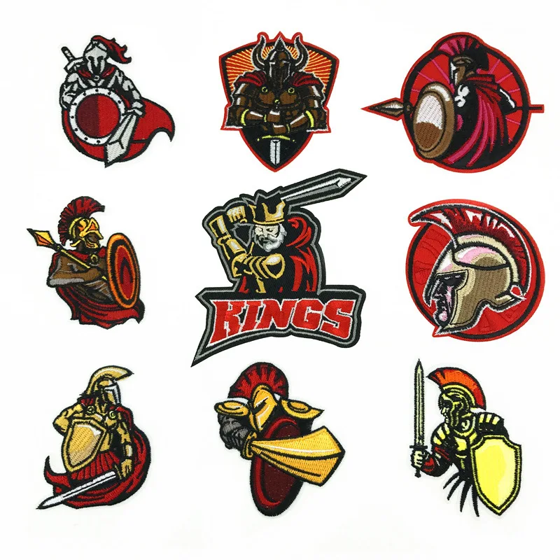 

1Pcs Embroidery Patch Clothing Patch Sticker Stickers Clothing Badge DIY Roman Swordplay Iron-On Patches Decor Accessory