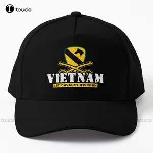 Vietnam 1St Cavalry Division / The First Team  Baseball Cap Womens Hats Cartoon Denim Color Outdoor Cotton Caps Streetwear Gift