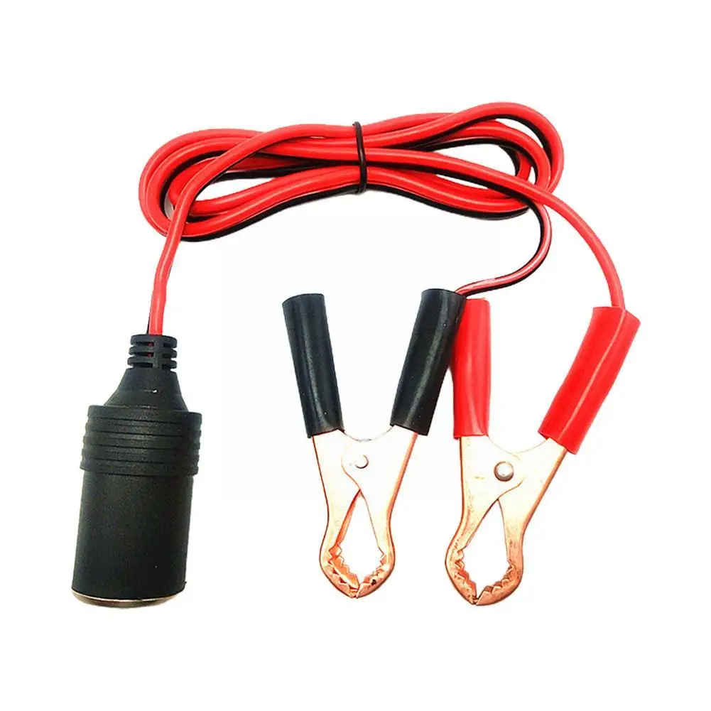

Alligator clip car cigarette lighter car loaded inverter socket connection power battery car line cord adapter 12V50A batte A3H1