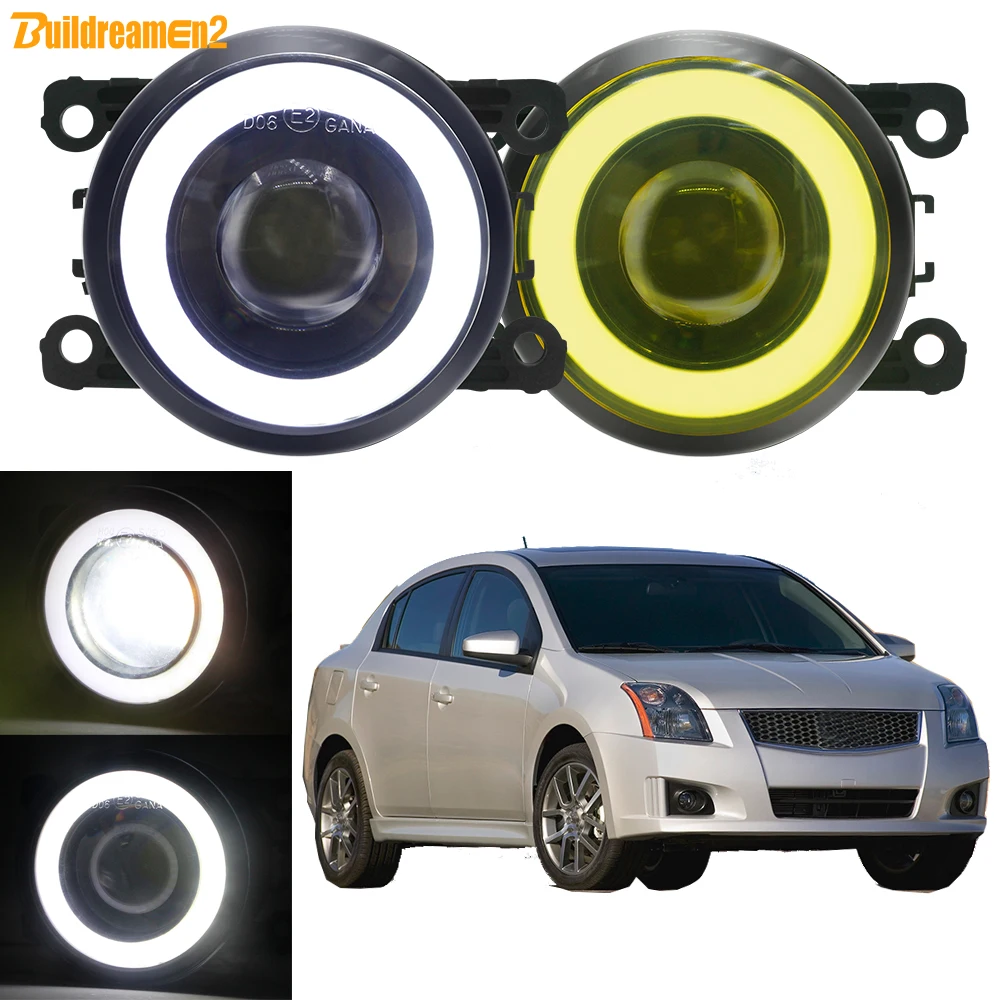 

2 X 30W Car Front Bumper LED COB Fog Light Angel Eye DRL Fog Daytime Running Lamp H11 Assembly For Nissan Sentra SE-R 2007-2012