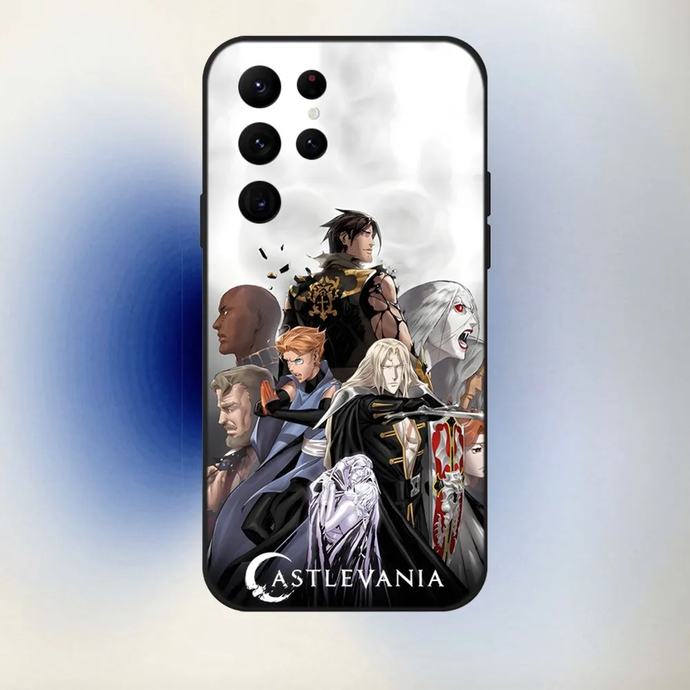 Чехол для телефона Castlevania Game Samsung S24 23 22 30 21 10 9 Ultra Plus Lite FE 5G черный мягкий чехол