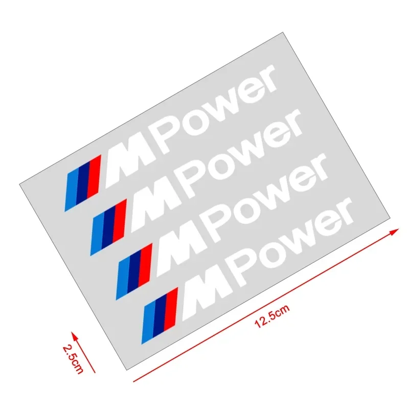4 шт. наклейки на двери автомобиля BMW Performance M M6 M5 M4 M3 X2 X4 X5 X6 X7 E90 E60 E46