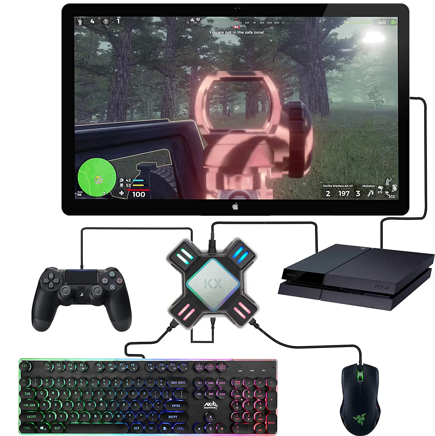 Конверсионная коробка KX для коммутатора/Xbox/PS5/PS4/PS3 Аксессуары контроллеров