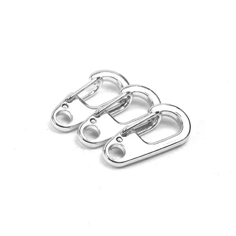 

Classic And Concise Alloy Hook Keychain Spring Buckle Quick Release Ring Outdoor Camping EDC Tools
