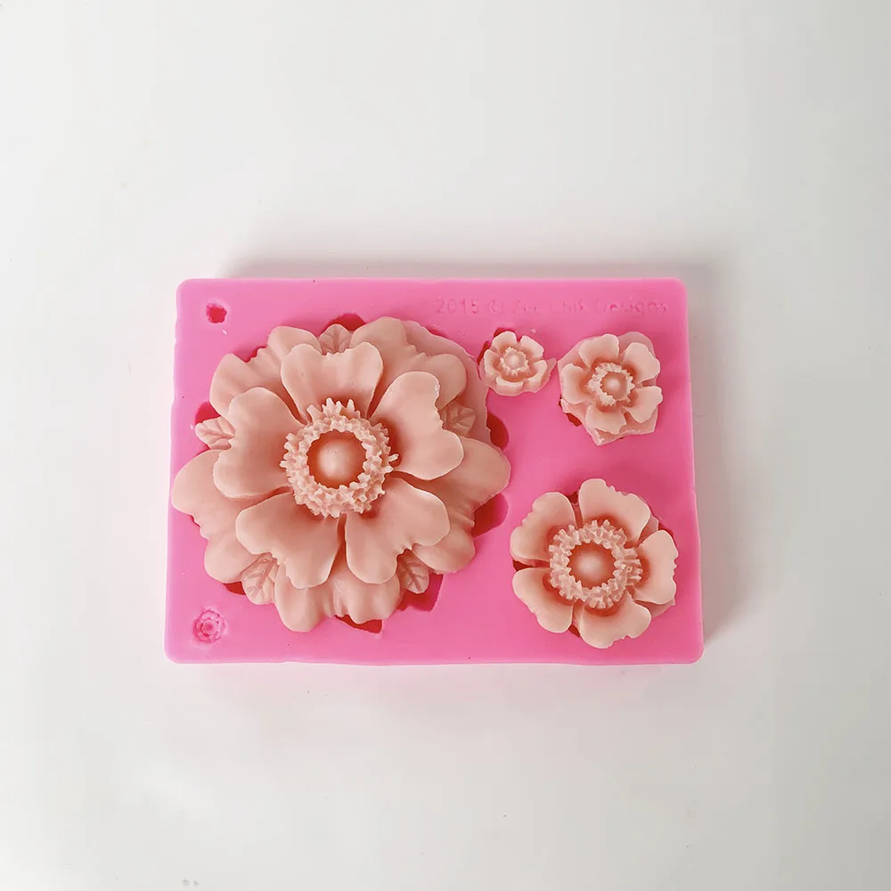 

Форма для свечей "Ромашка, дикая хризантема", силиконовая