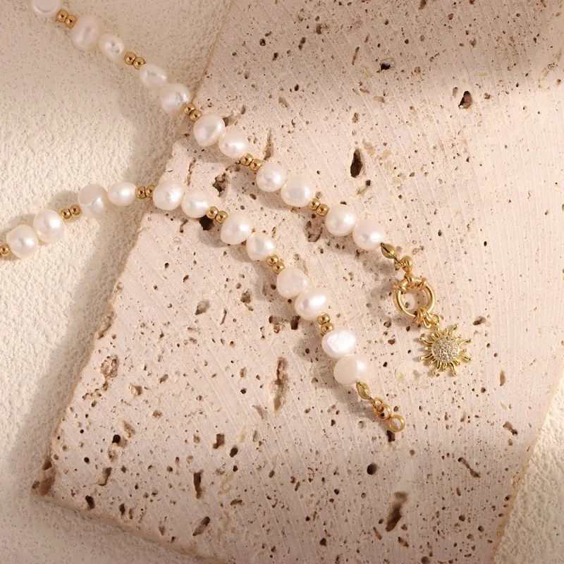 Minar Французский натуральный пресноводный жемчуг CZ Циркон Солнце Сердце Круглая