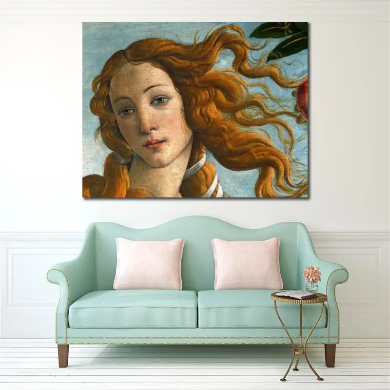 Современная живопись на холсте голова Венеры Сандро Боттичелли высокое качество