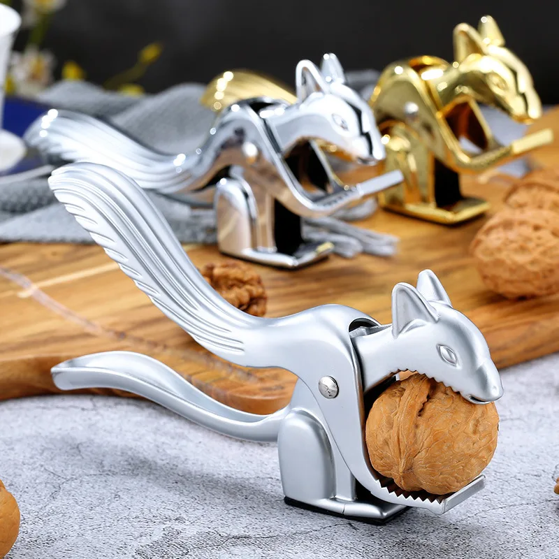 

Squirrel-shaped Nut Cracker Multifunctional Handheld Alloy Walnut Clamp Nut Squirrel-shaped Nut Cracker for All Nuts