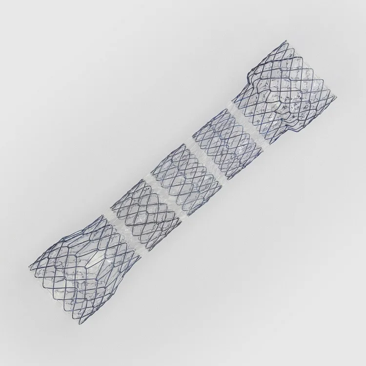 

Silicone Ni-Ti alloy medical fully covered segmented esophageal stent