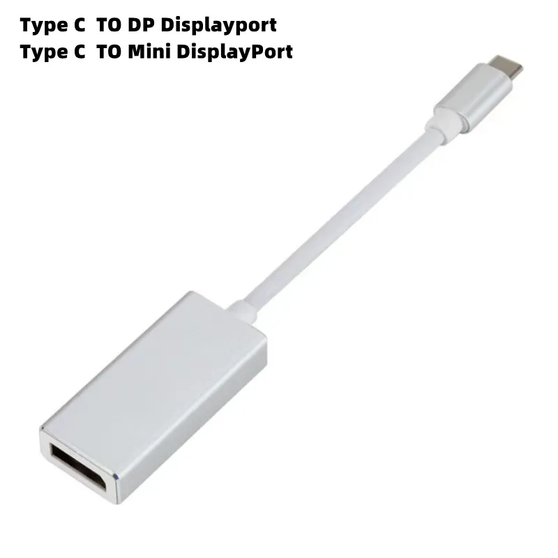 

4K USB C to DP DisplayPort Mini DP Adapter Cable Type C to DP Cables Adapter for Mac Mini 2018 MacBook Pro Mini DP Converter