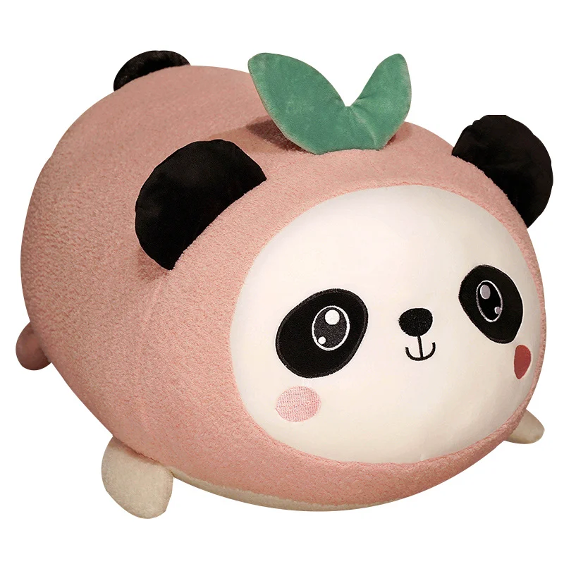 

Новинка Kawaii панда плюшевые игрушки мягкие персиковые искусственные плюшевые подушки на день рождения Рождественский Декор подарок для детей девочек