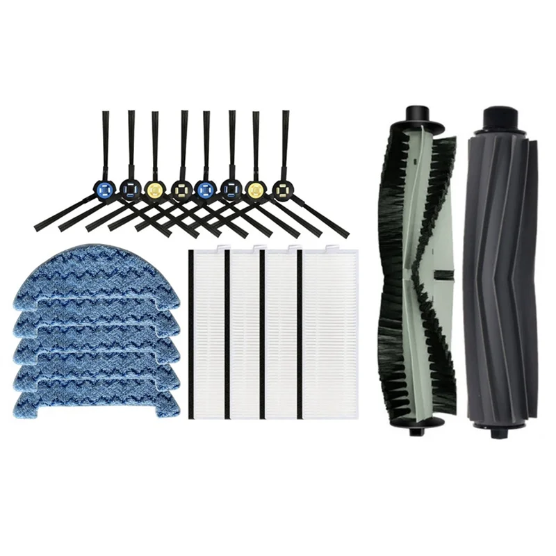 

Набор аксессуаров для робота-пылесоса Ilife A7 A9S X785 X750 X800, насадка на швабру, фильтр НЕРА, основная боковая щетка, 19 шт.