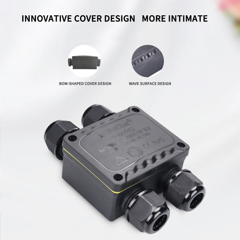 

Waterproof Junction Box 2 3 4 5 6 Way 5-12mm Electrical Wire Connector for Outdoor Lighting Power IP68 Cable Connectors