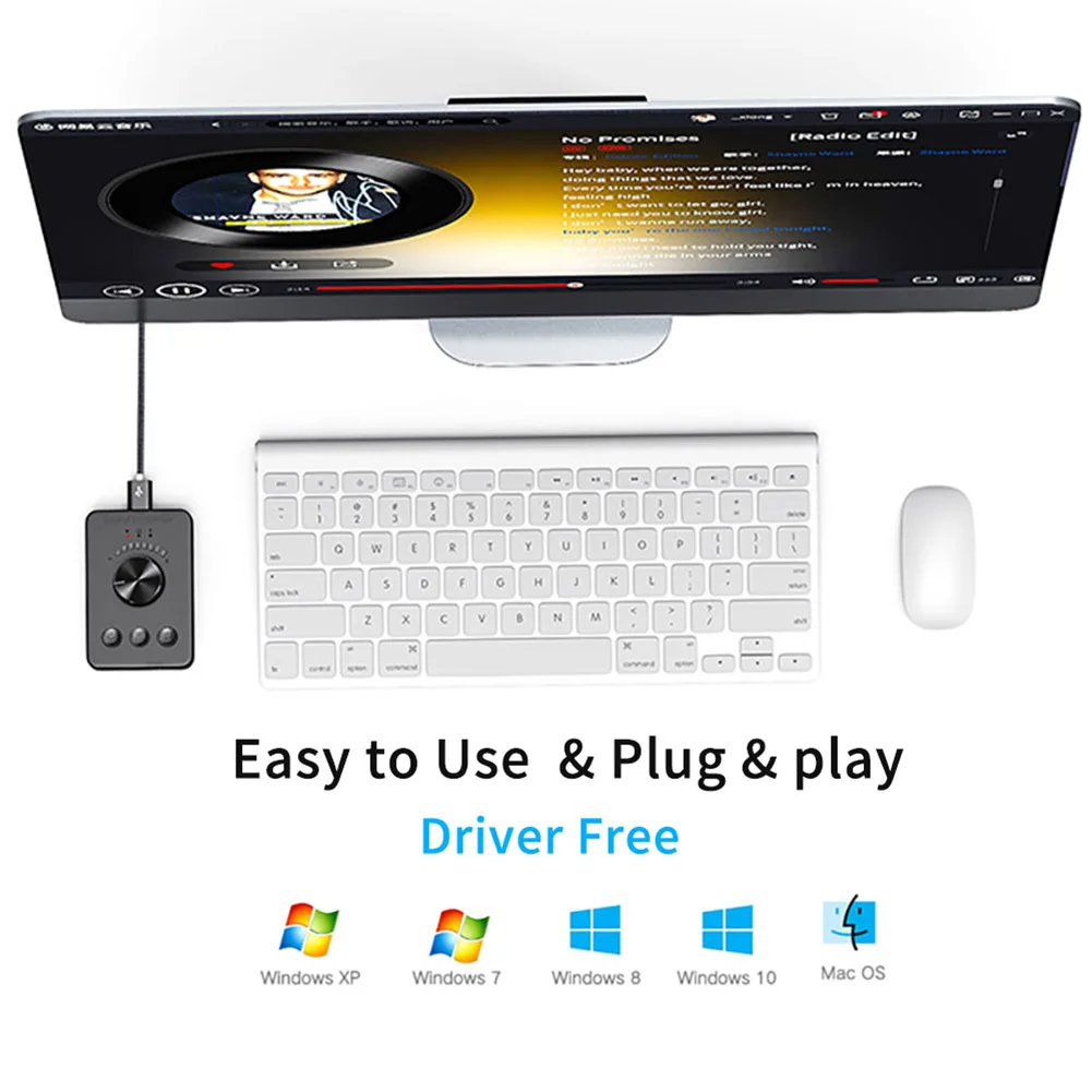 USB-регулятор громкости мультимедийный компьютерный динамик для ПК регулятор