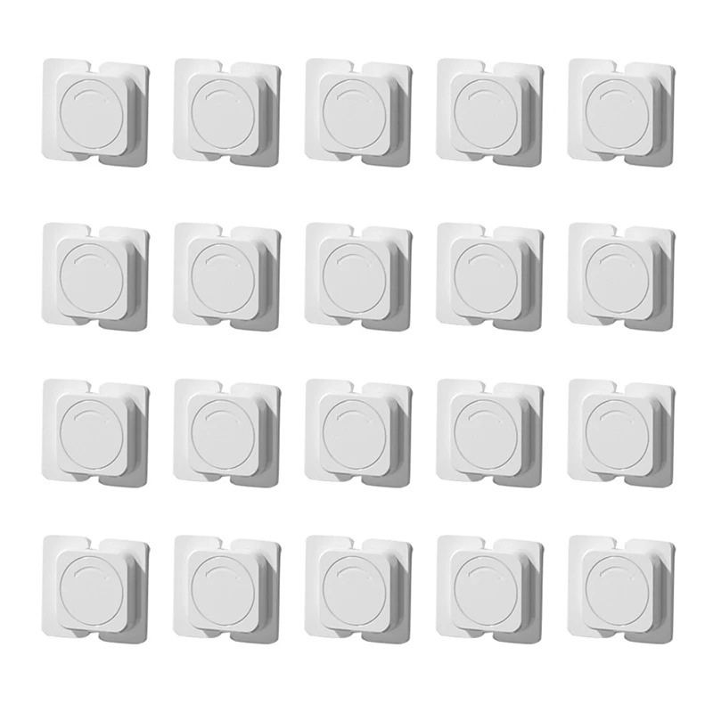 

20 PCS White Home Refrigerator Freezer Door Lock -Baby Safety Child Lock,Latch Catch Toddler Child Cabinet Fridge Locks