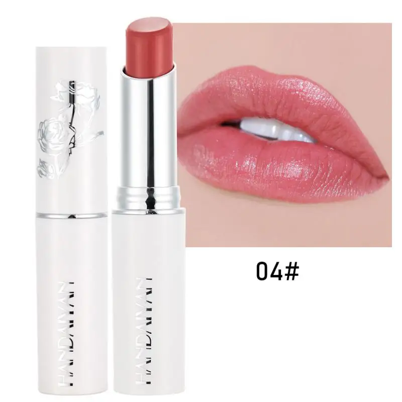 

HANDAIYAN Waterproof Moisturizing Lasting Beauty Makeup Lipstick Natural Rose Lip Balm Matte Velvet Lipstick Maquillage TSLM2