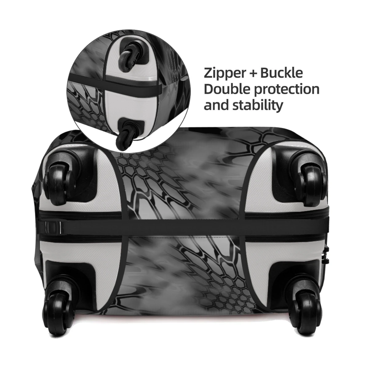 Personality Travel Accessory Luggage Covers High Elastic Fabric Protects Luggage From Dust And Scratches 18-32in Suitcase Cover