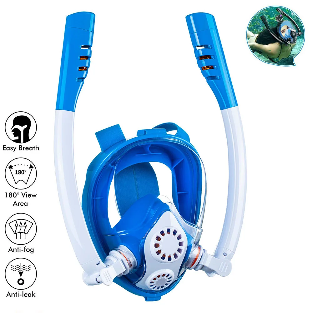 

Незапотевающие очки для подводного плавания, незапотевающие очки высокой четкости для сноркелинга, на все лицо, маска для дайвинга