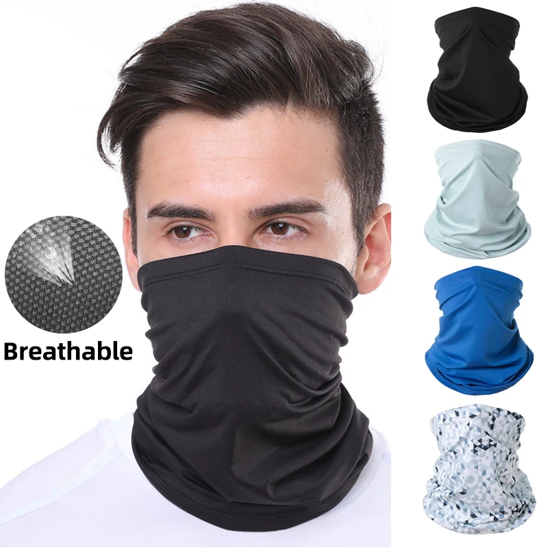 

Outdoor Cycling Hiking Camping Hunting Running Neck Tube Scarf Bandana Bike Motorcycle Face Mask Men Sunscreen Mask Breathable