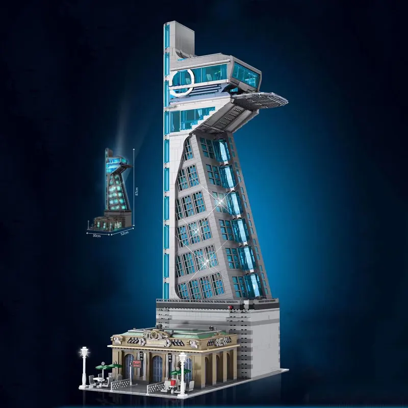 5883 шт. Детский конструктор железная башня |