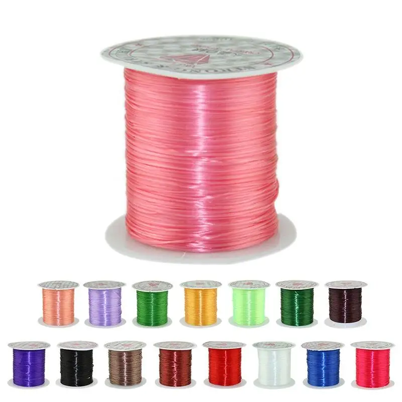 

10M 0.5mm Strong Elastic Crystal Beading Cord for Rubber Bracelets Stretch Thread String Necklace DIY Jewelry Making Cords Line